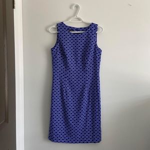 MARIO SERRANI BLUE WHITE BODYCON TANK DRESS GREECE MYKONOS SUMMER TRAVEL TOURIST